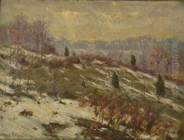 Winter Landscape Oil Painting by Adam Lehr