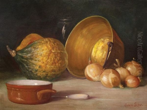 Still Life With Flagon Oil Painting by Adam Lehr