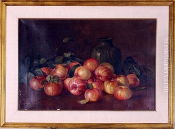 Still Life With Apples Oil Painting by Adam Lehr