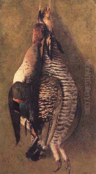 Still Life Of Fowl Oil Painting by Adam Lehr