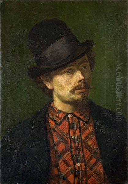 Bildnis Eines Bauern Oil Painting by Wilhelm Maria Hubertus Leibl