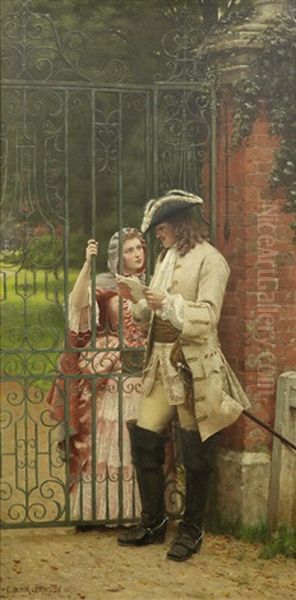 What Shall I Say Oil Painting by Edmund Blair Leighton