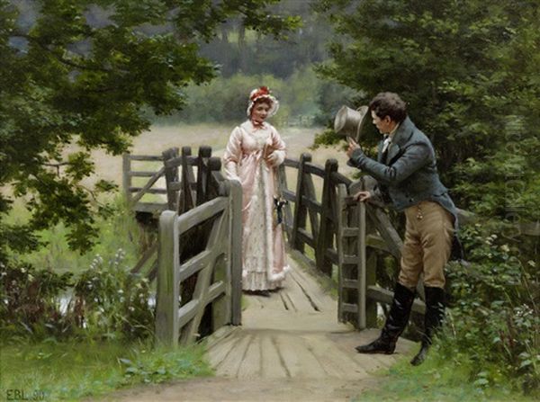 The Gallant Suitor Oil Painting by Edmund Blair Leighton