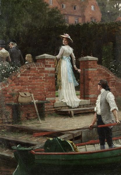 The Glance That Enchants by Edmund Blair Leighton