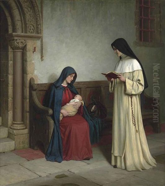 Maternity Oil Painting by Edmund Blair Leighton