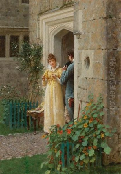 The Request Oil Painting by Edmund Blair Leighton