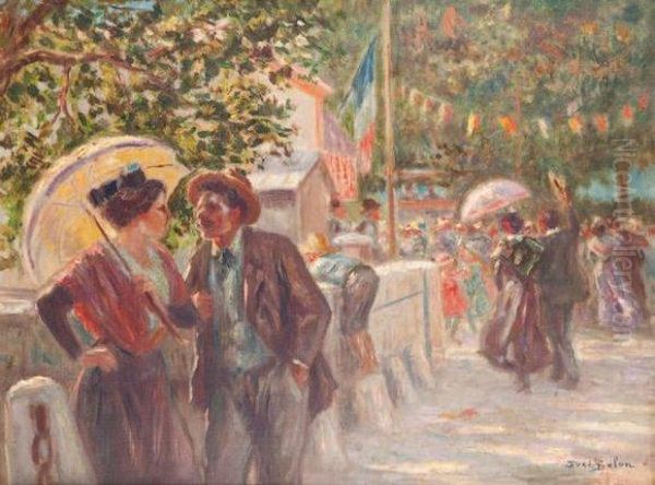 Jour De Fete Oil Painting by Jose Belon