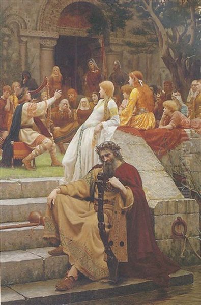 Fame Oil Painting by Edmund Blair Leighton