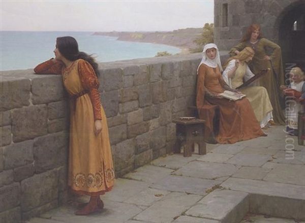 The Hostage Oil Painting by Edmund Blair Leighton