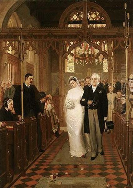 Till Death Us Do Part Oil Painting by Edmund Blair Leighton