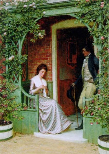 The Proposal Oil Painting by Edmund Blair Leighton