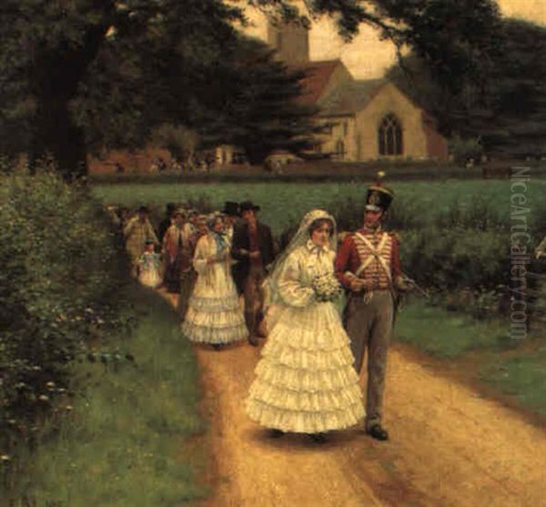 The Wedding March Oil Painting by Edmund Blair Leighton