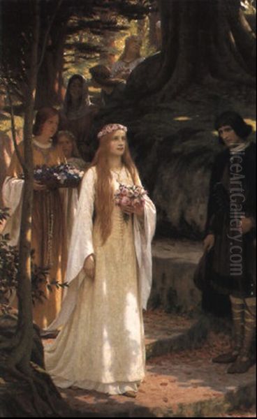 My Fair Lady Oil Painting by Edmund Blair Leighton