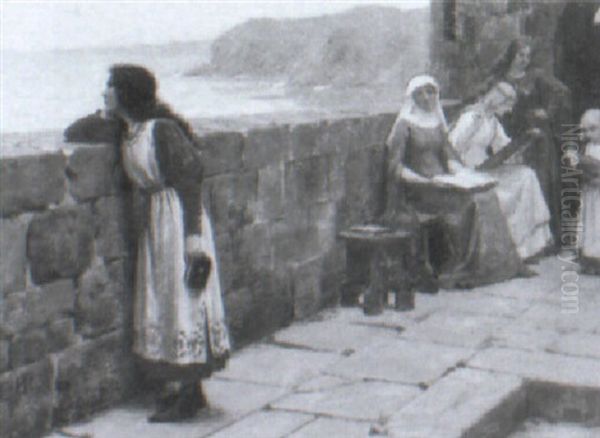 Study For The Hostage Oil Painting by Edmund Blair Leighton