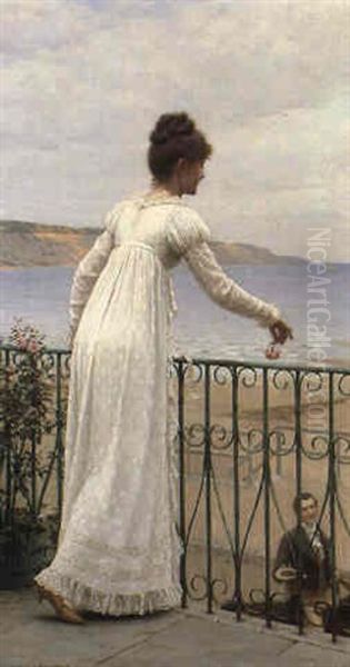 A Favour Oil Painting by Edmund Blair Leighton