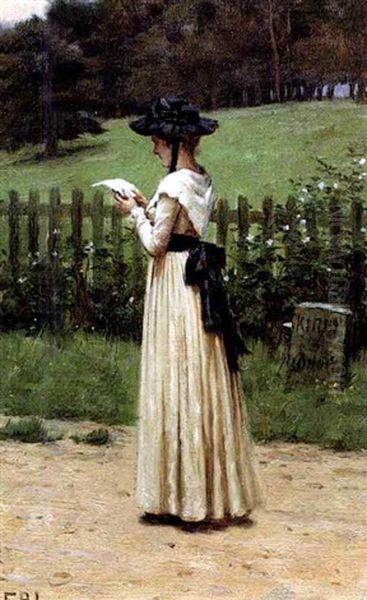 The Love Letter Oil Painting by Edmund Blair Leighton