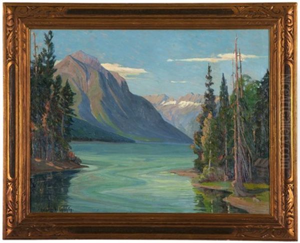 Mountain Landscape With Lake by Kathryn Woodman Leighton