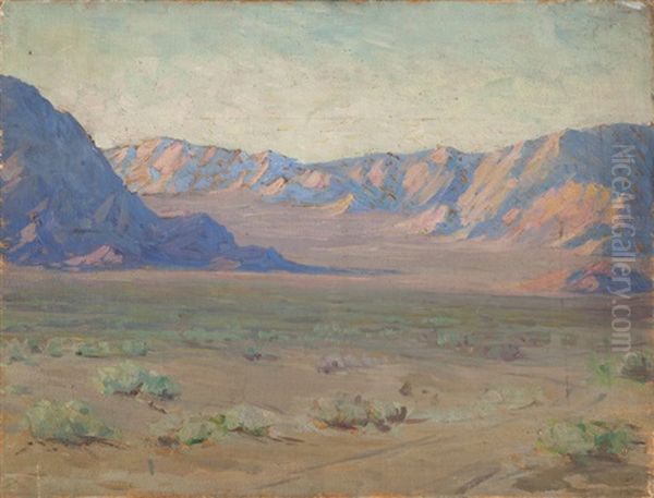 Two Views Of The Lucerne Valley, California (double-sided) by Kathryn Woodman Leighton