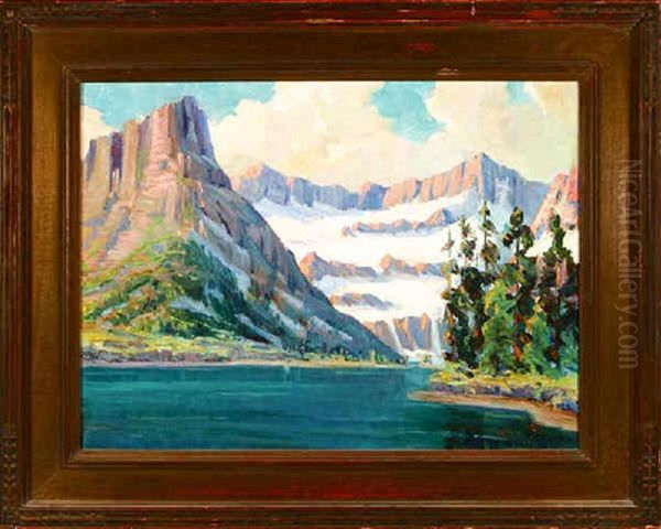 Glacier Park Oil Painting by Kathryn Woodman Leighton