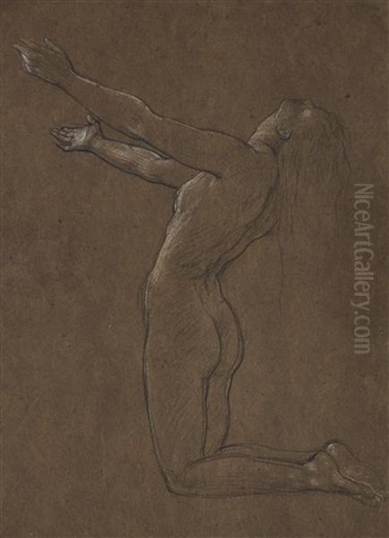 Study For Clytie Oil Painting by Lord Frederic Leighton