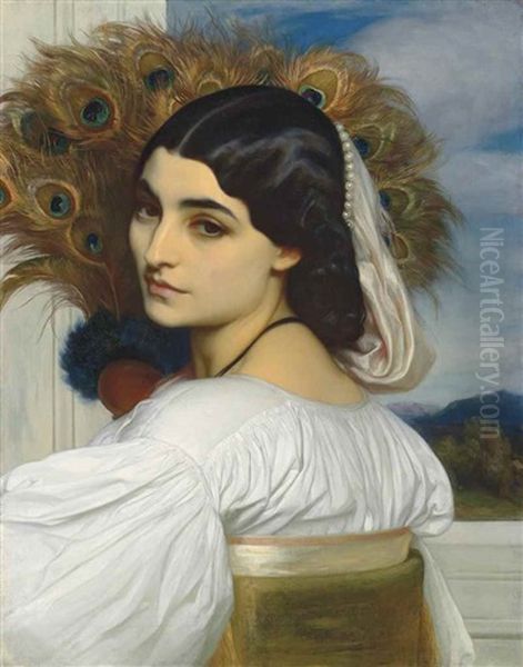 Pavonia Oil Painting by Lord Frederic Leighton