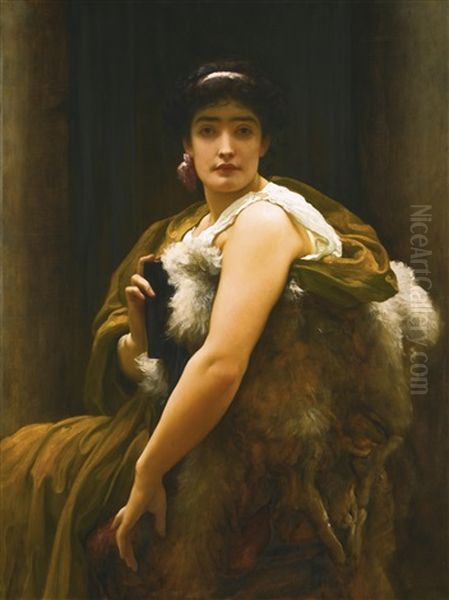 Twixt Hope And Fear Oil Painting by Lord Frederic Leighton