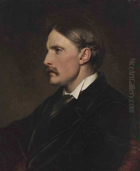 Portrait Of Henry Evans Gordon Oil Painting by Lord Frederic Leighton