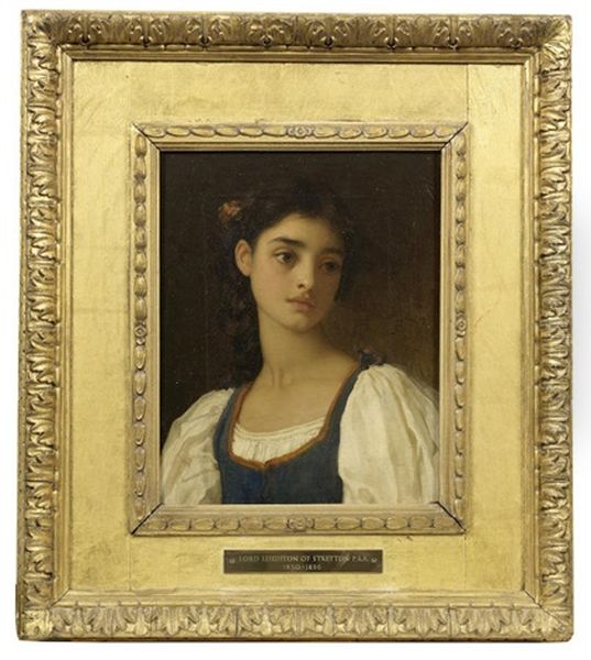 Nicandra Oil Painting by Lord Frederic Leighton