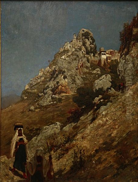 Cervara Oil Painting by Lord Frederic Leighton