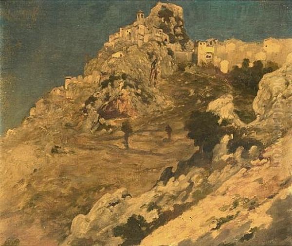 Cervara, Near Rome Oil Painting by Lord Frederic Leighton