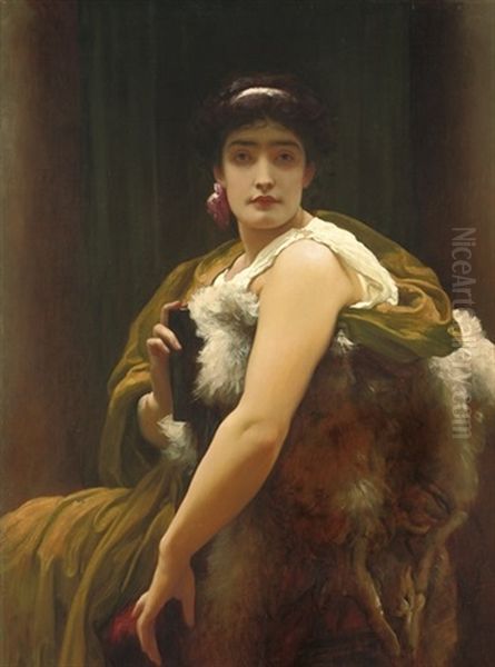 Twixt Hope & Fear Oil Painting by Lord Frederic Leighton