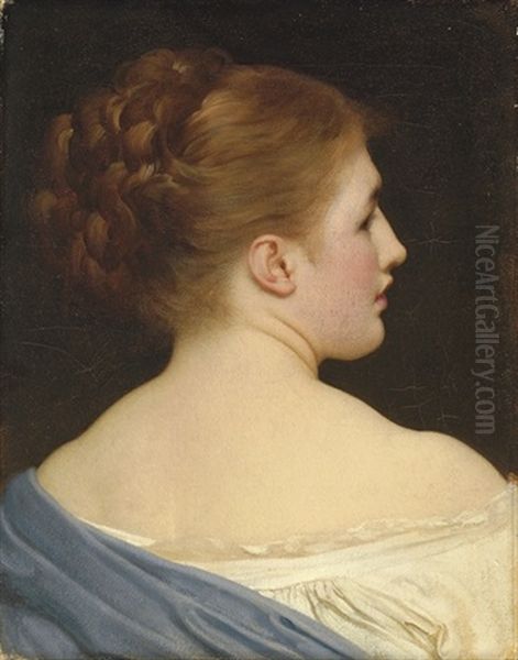 Lily Oil Painting by Lord Frederic Leighton