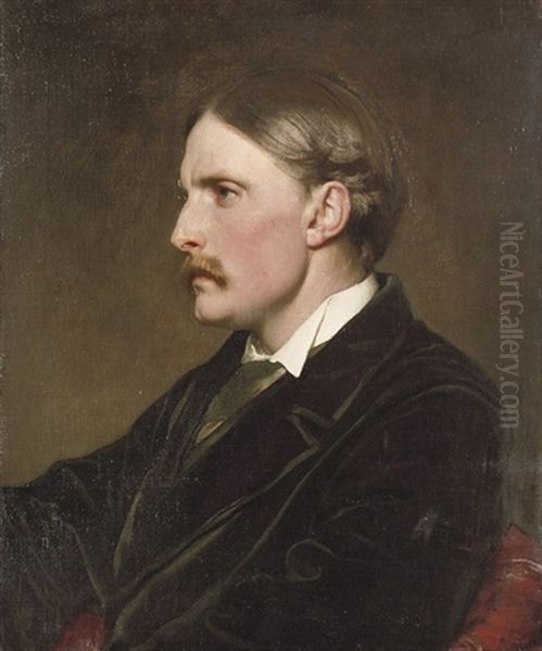 Portrait Of Henry Evans Gordon Oil Painting by Lord Frederic Leighton