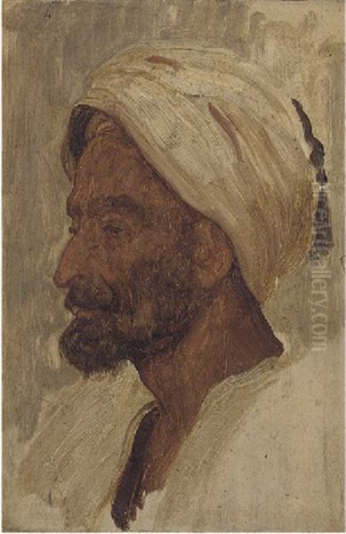 Study Of An Arab Oil Painting by Lord Frederic Leighton