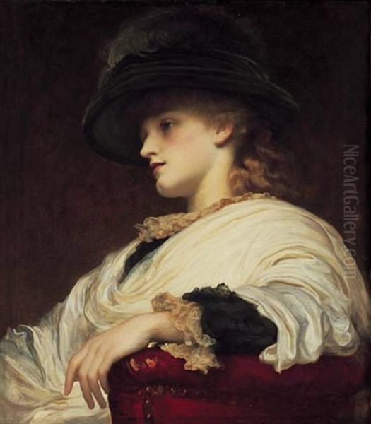 Phoebe Oil Painting by Lord Frederic Leighton