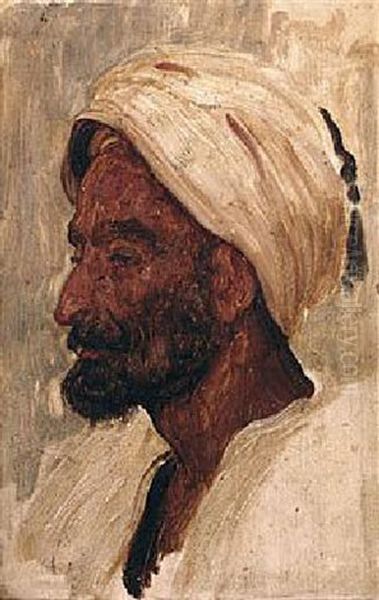 Study Of An Arab Oil Painting by Lord Frederic Leighton