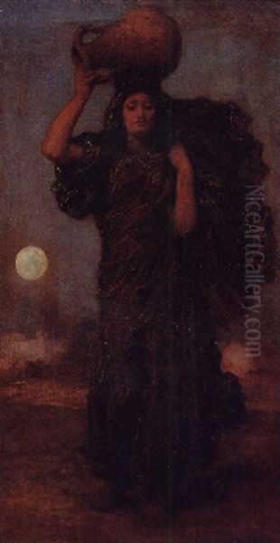 A Nile Woman Oil Painting by Lord Frederic Leighton