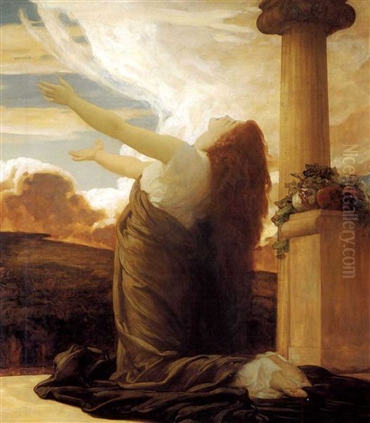 Clytie Oil Painting by Lord Frederic Leighton