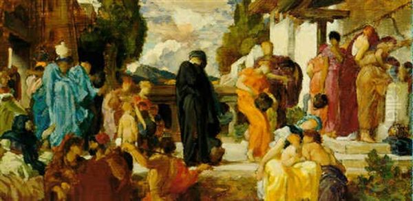 Study For Captive Andromache Oil Painting by Lord Frederic Leighton