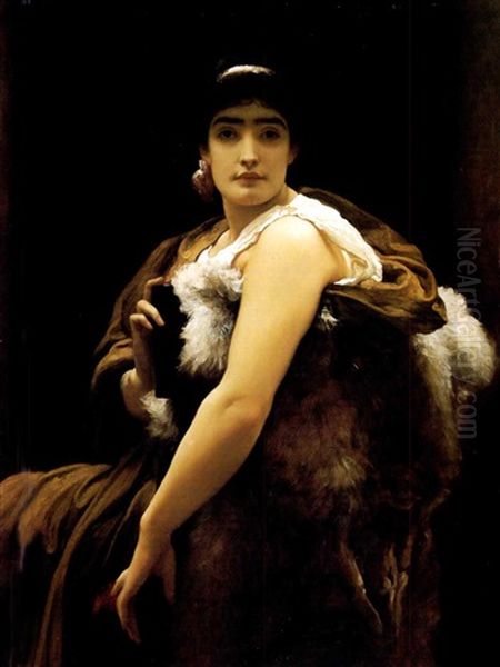 Twixt Hope & Fear Oil Painting by Lord Frederic Leighton