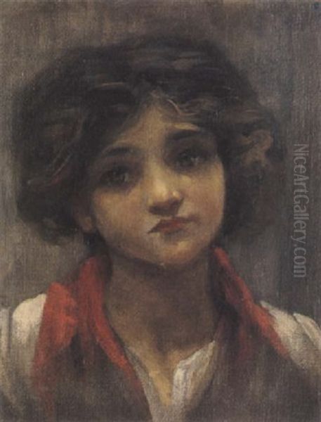 A Girl Of Capri Oil Painting by Lord Frederic Leighton