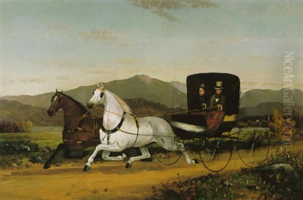 The Brewster Buggy Oil Painting by Scott Leighton