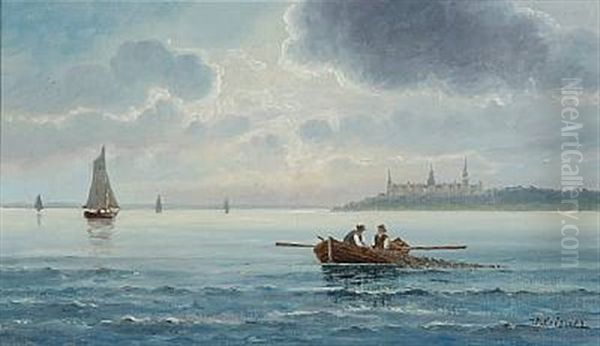 Morgen Ved Kronborg Oil Painting by Vilhelm Leisner