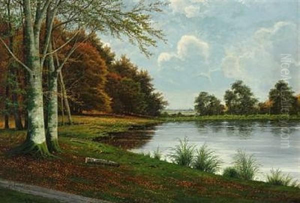 Fall Scenery by Vilhelm Leisner