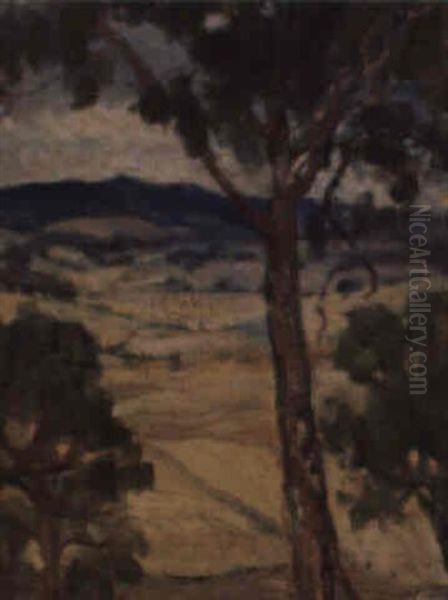 Monaro Landscape Oil Painting by Frederick William Leist