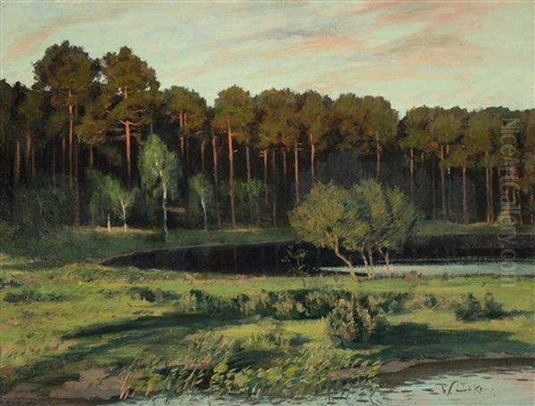 Grunewald Oil Painting by Walter Leistikow