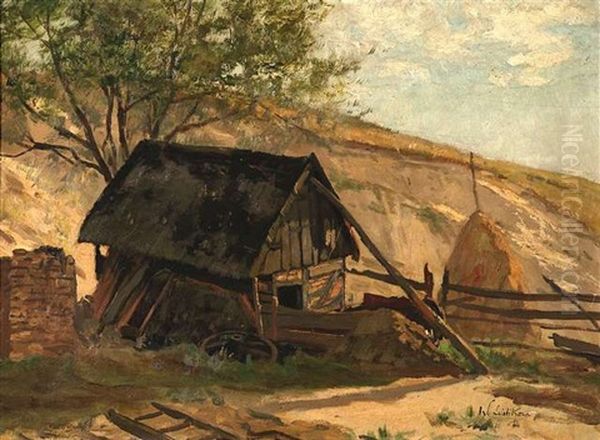 Fischerhutte In Den Dunen Oil Painting by Walter Leistikow