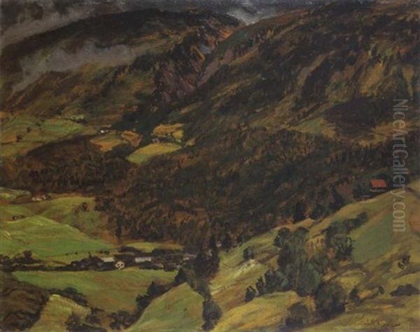 Gebirgslandschaft Oil Painting by Walter Leistikow