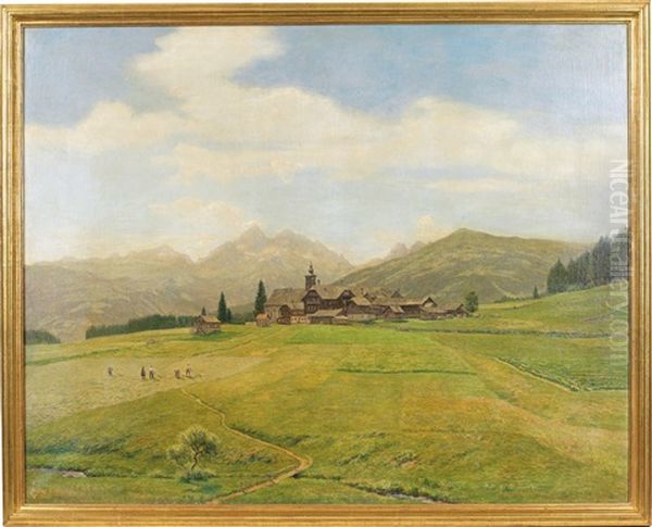 Kulm Bei Ramsau Oil Painting by Thomas Leitner