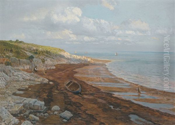 Strand Bei Duino - Sistiana Oil Painting by Thomas Leitner